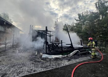 Tragiczny pożar pod Koninem. Nie żyje 17-latka, druga osoba trafiła do szpitala